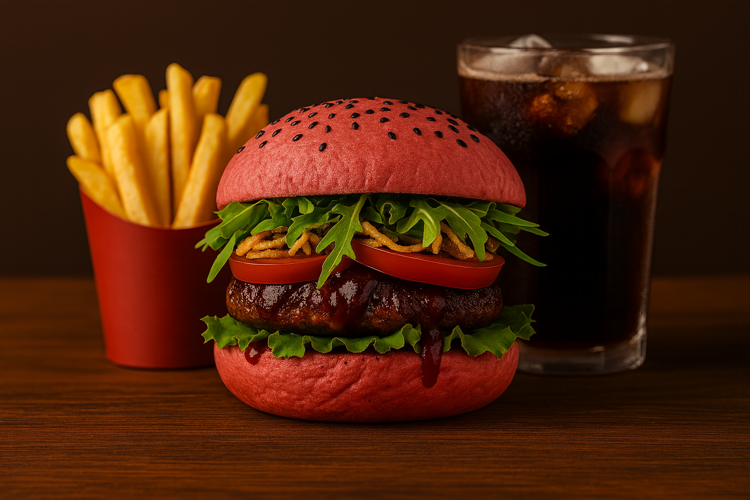 PINKPANTHER BURGER MENU  (100% VEGAN BEETS)