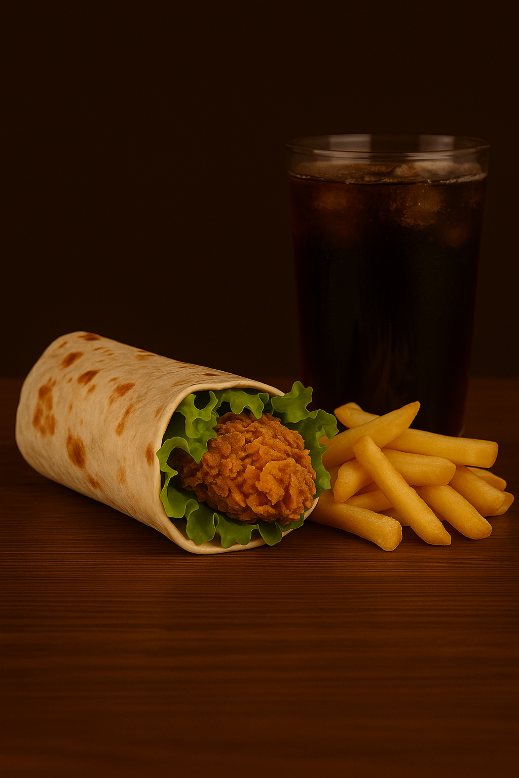 Chicken wrap menu