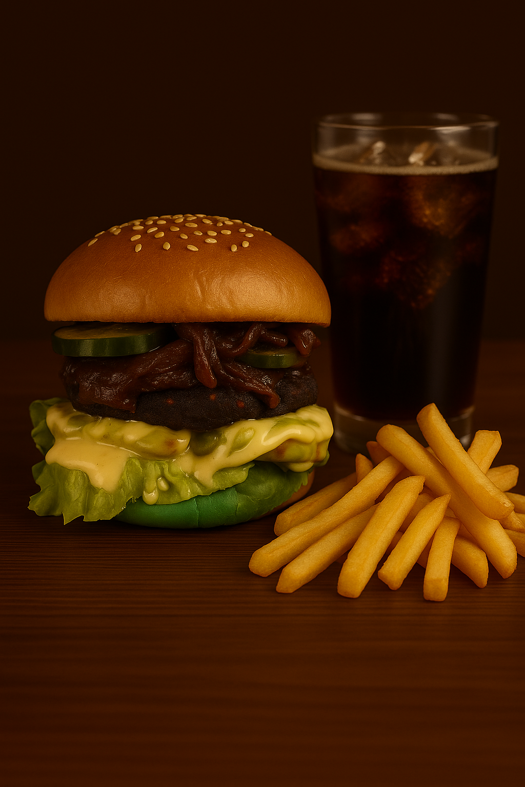 NEW YORK VEGAN BURGER MENU