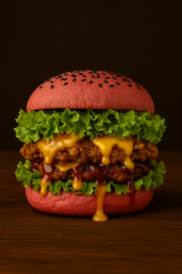 CRUNCHY TROPICAL CHICKEN BURGER (200gram KIP)