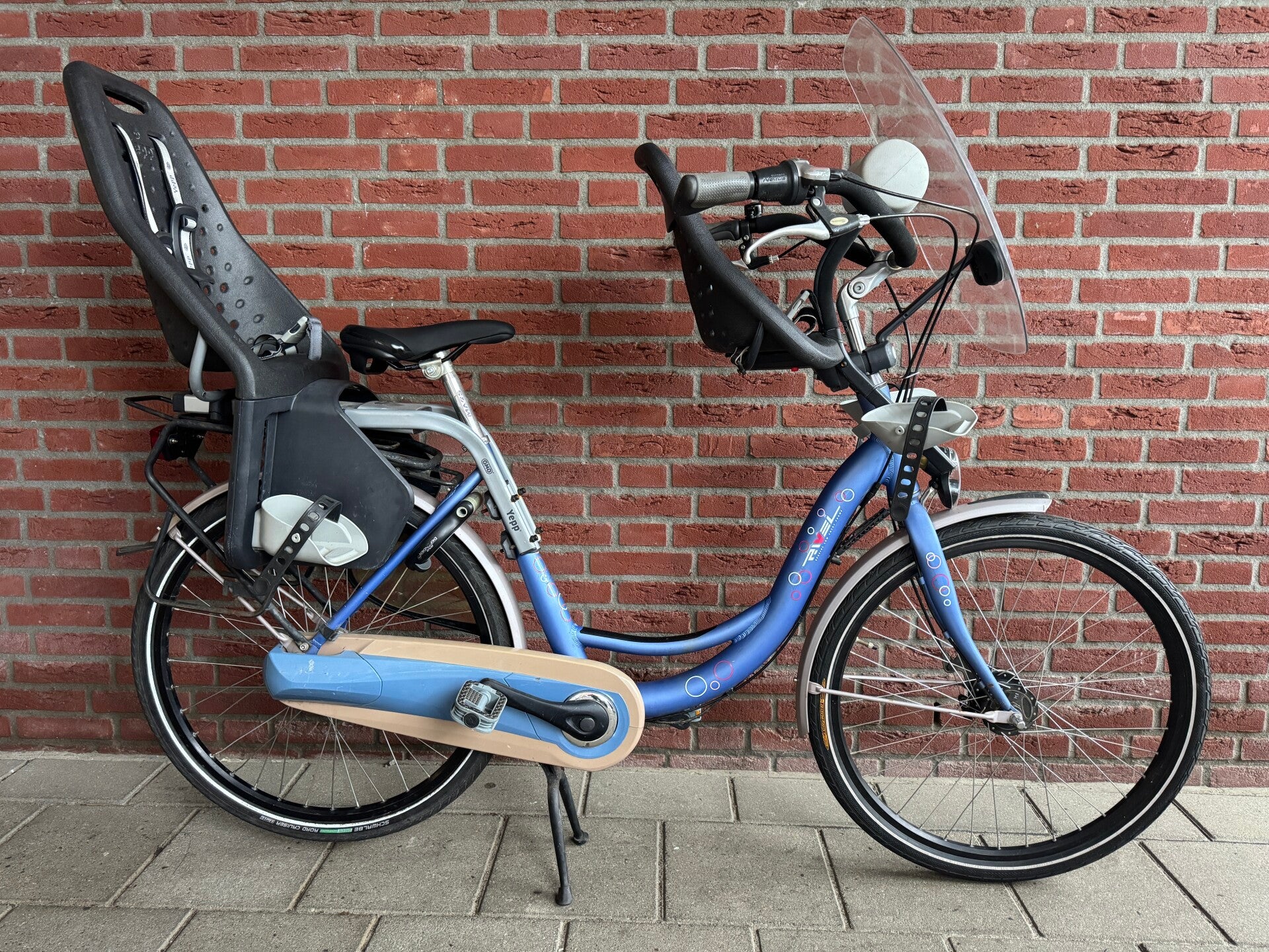 Rivel moederfiets met 7 versnellingen (inclusief 2 zitjes)