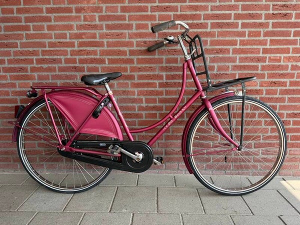 Batavus Old Dutch damesfiets – 50cm – Transportfiets – Retro roze