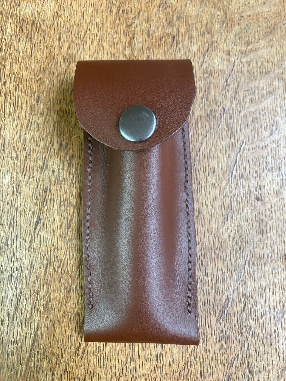 Étui en cuir de veau pour couteau pliant - fabriqué en France