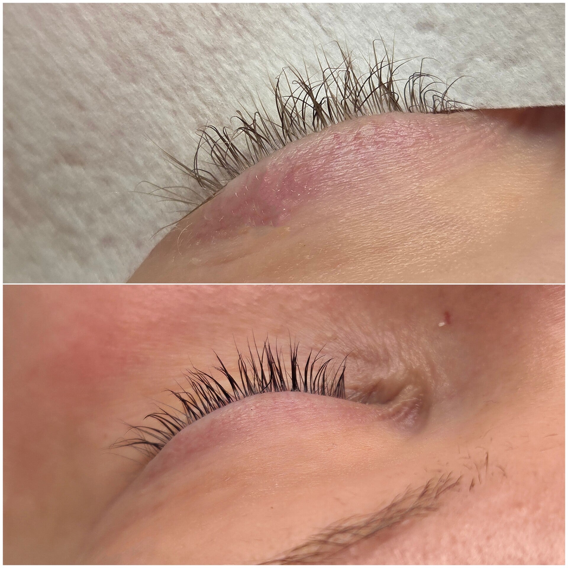 Ripsien kestotaivutuksen eli lash liftin korjaus tai suoristus