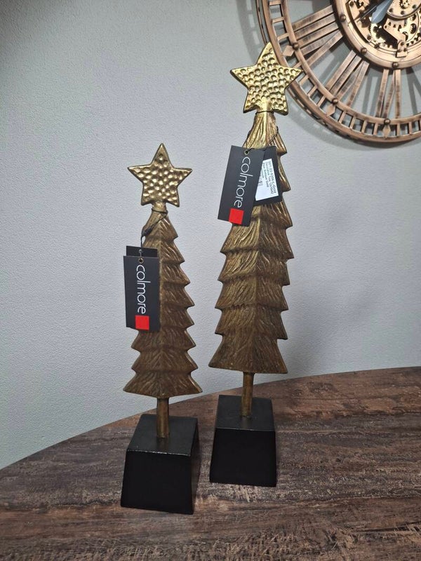 Set van 2 aluminium kerstbomen van diga Colmore