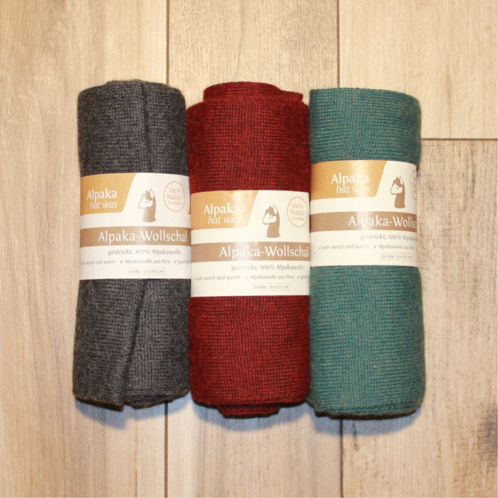 Alpaka Schal gestrickt