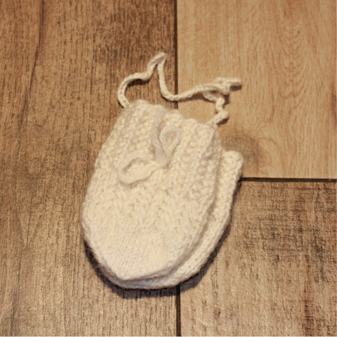 Baby Handschuhe Alpaka handgestrickt