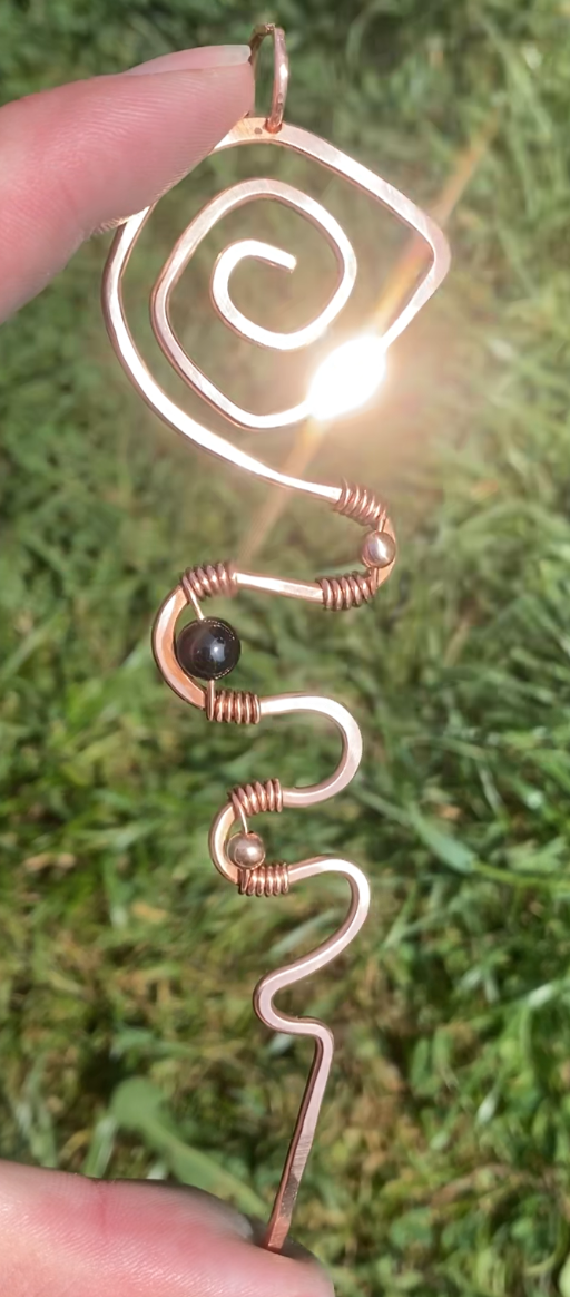 Flow Sigil Copper Pendant.