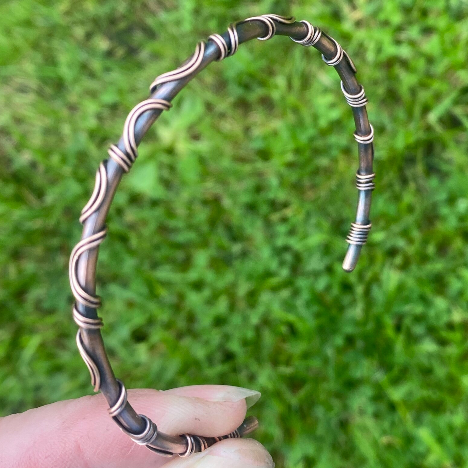 Detailed Copper Bangle.