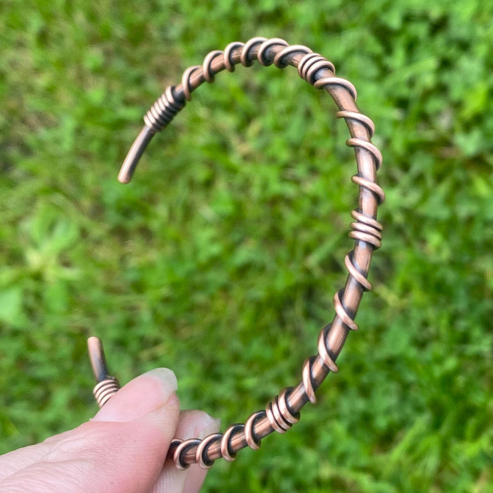Detailed Copper Bangle.