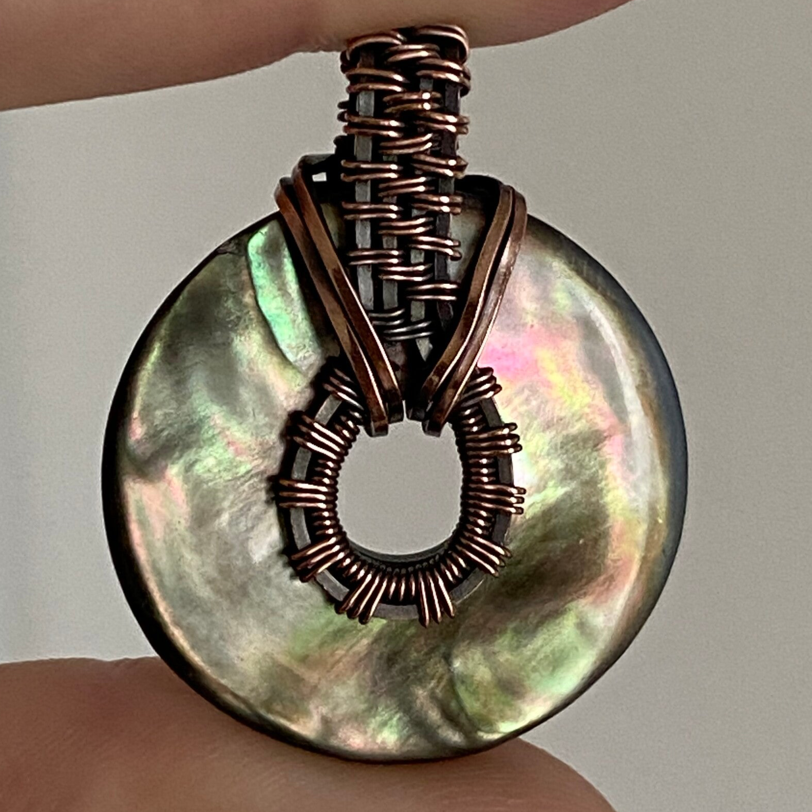 🌙 Mother of Pearl Protection Pendant.