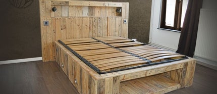 disassembled bed