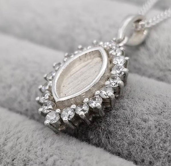 Silver 925 Princess Marquise CZ