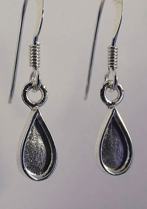 Silver 925 tear drop earrings
