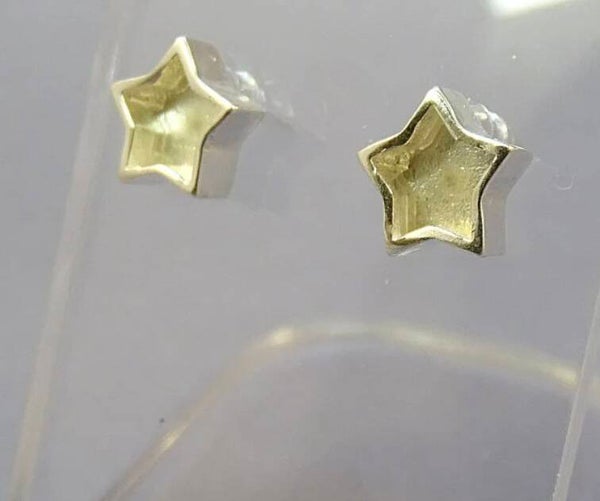 Silver 925 star stud earrings