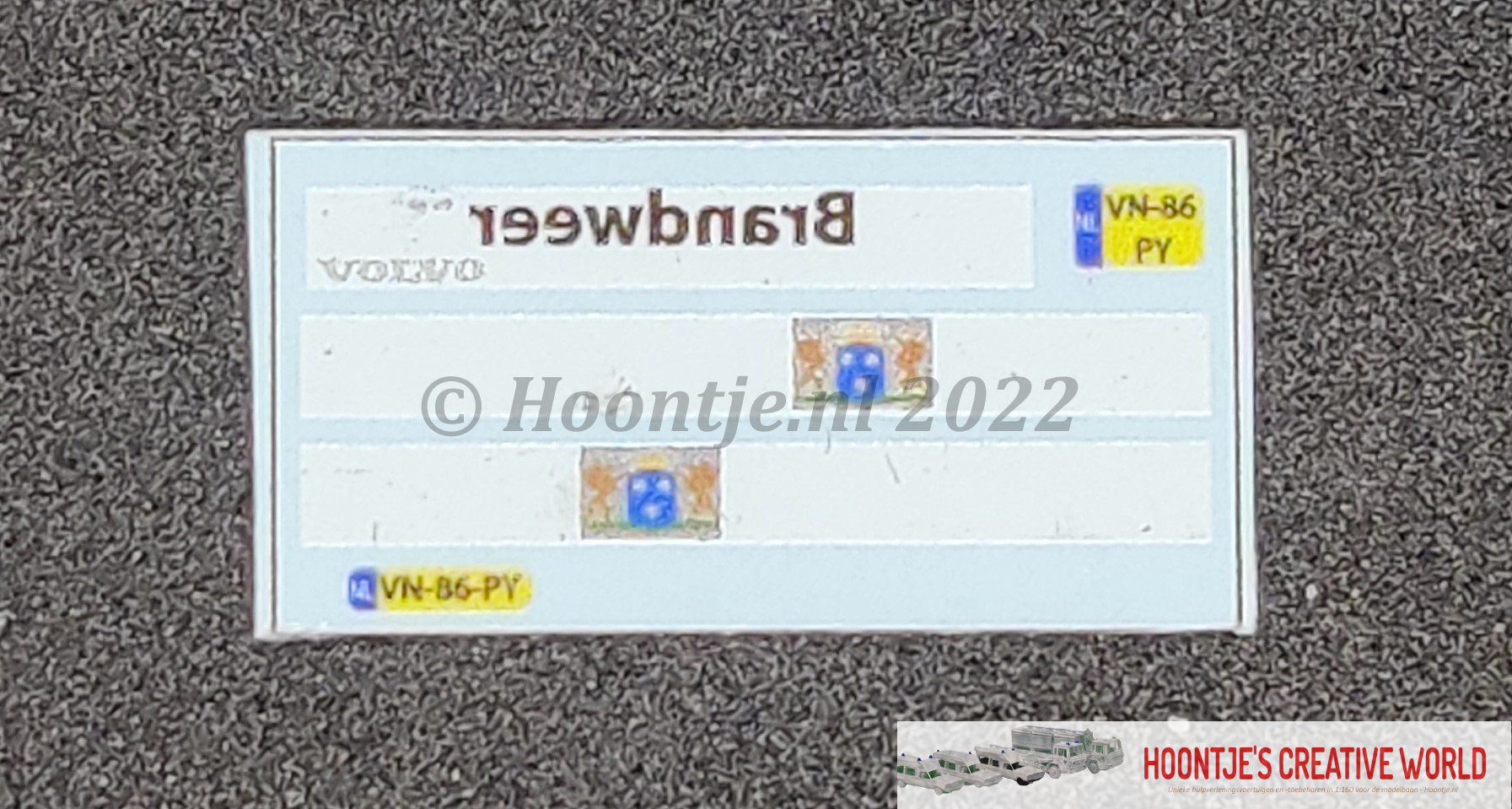 Decalset voor Brandweerwagens 1:160, alle Volvovarianten