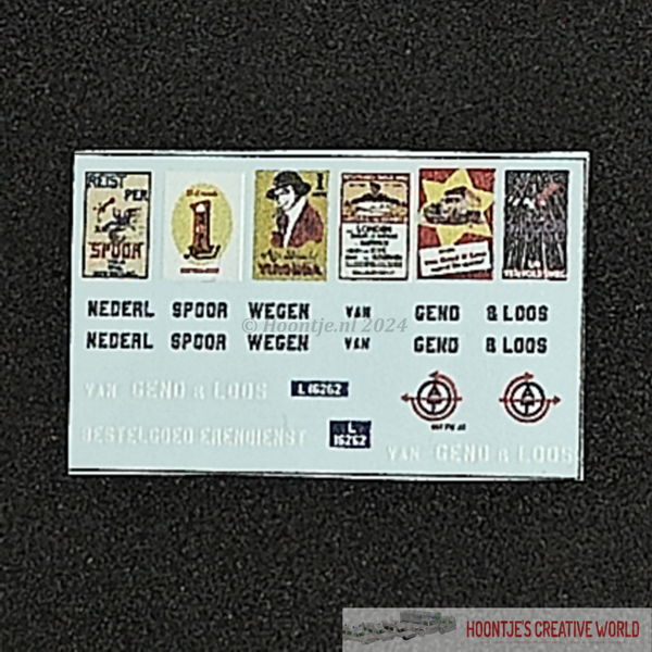 Decalset 1:60 - van 'van Gend & Loos' tijdperk II - set B