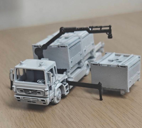 Prorail Ongevallenvoertuig met containers en kraan 1:87