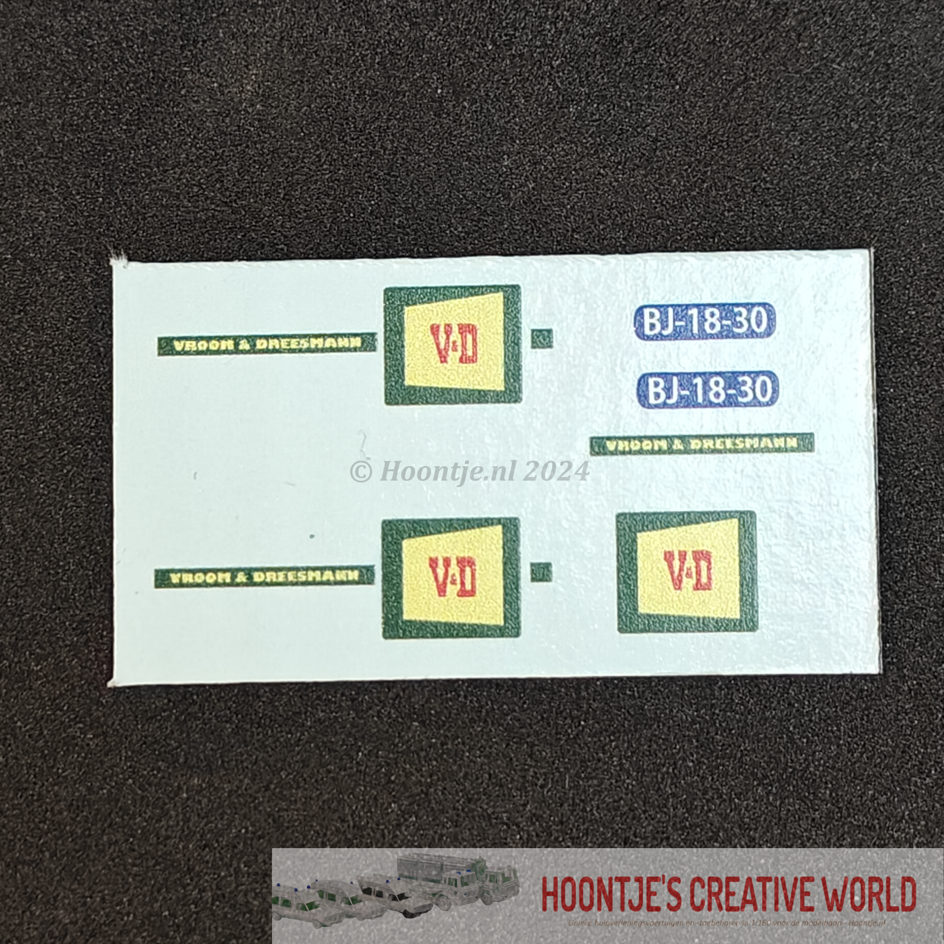 Decalset 1:87 - "Vroom & Dreesman" tijdperk III