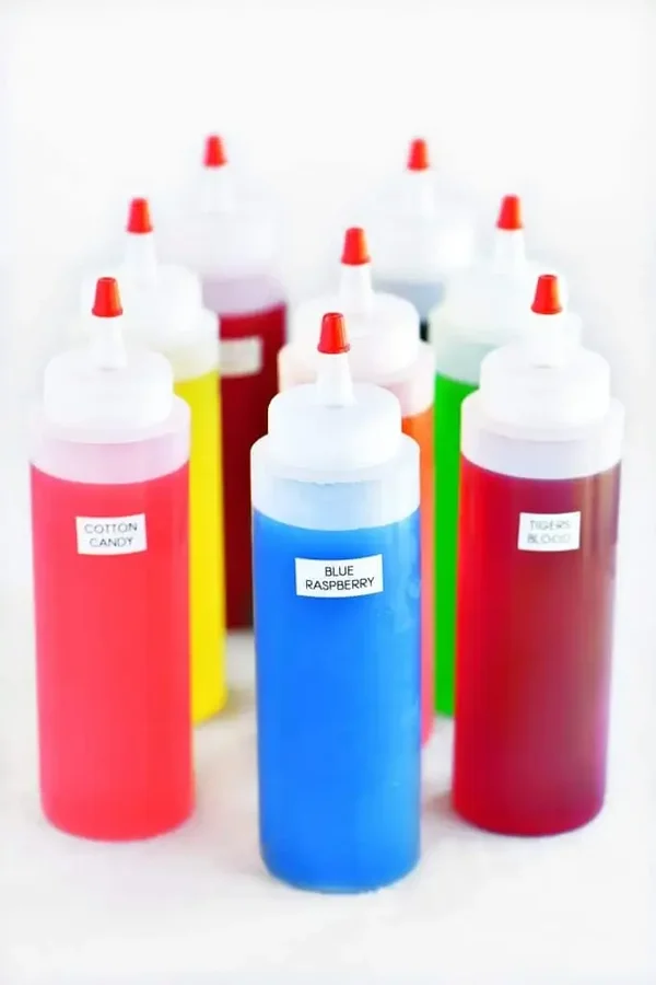 Extra Snow Cone Syrup - Organic Syrup is Available for an Extra Cost