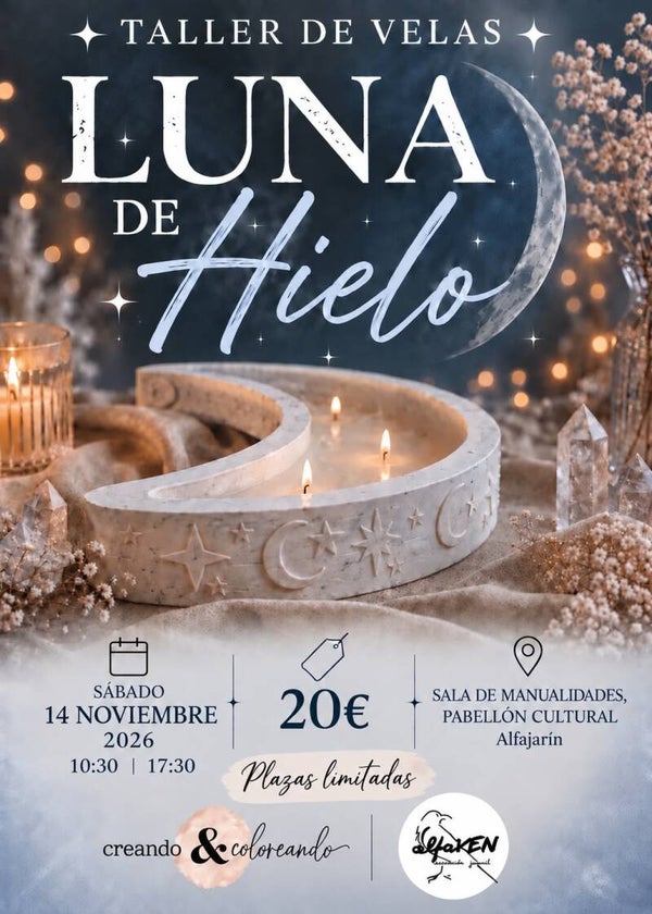 Taller Velas Luna de Hielo