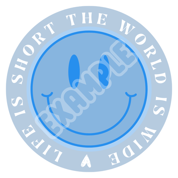 LIMITED Blue - Life is short the world is wide