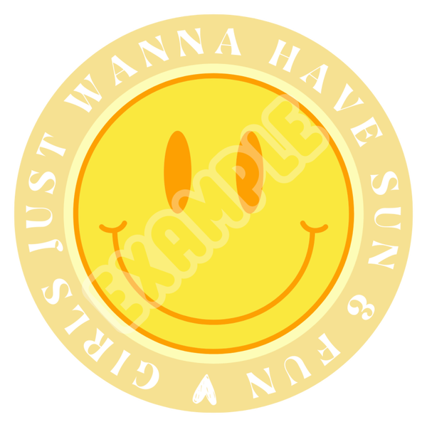 LIMITED Yellow - Gilrs just wanna have sun & fun