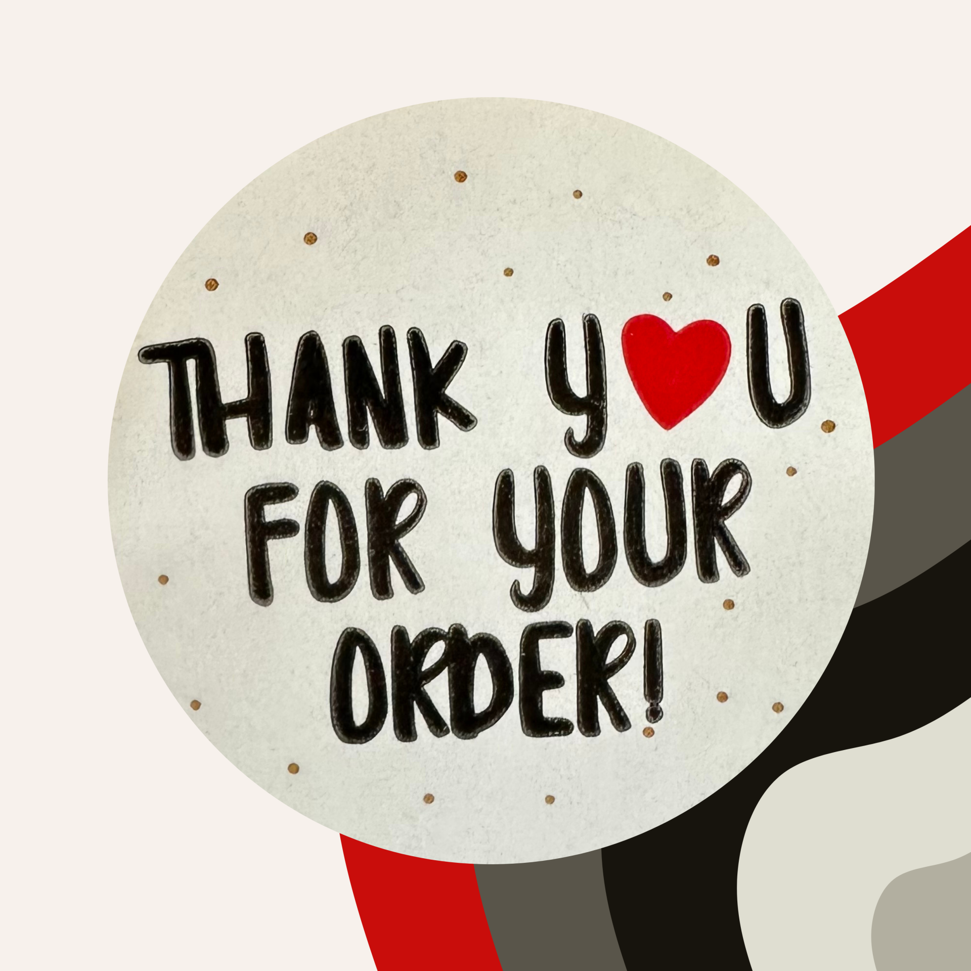 Sticker Thank you for your order