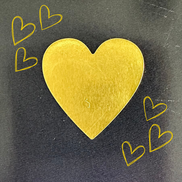 Gouden hartjes sticker