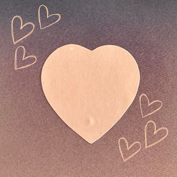 Sticker roze hartje