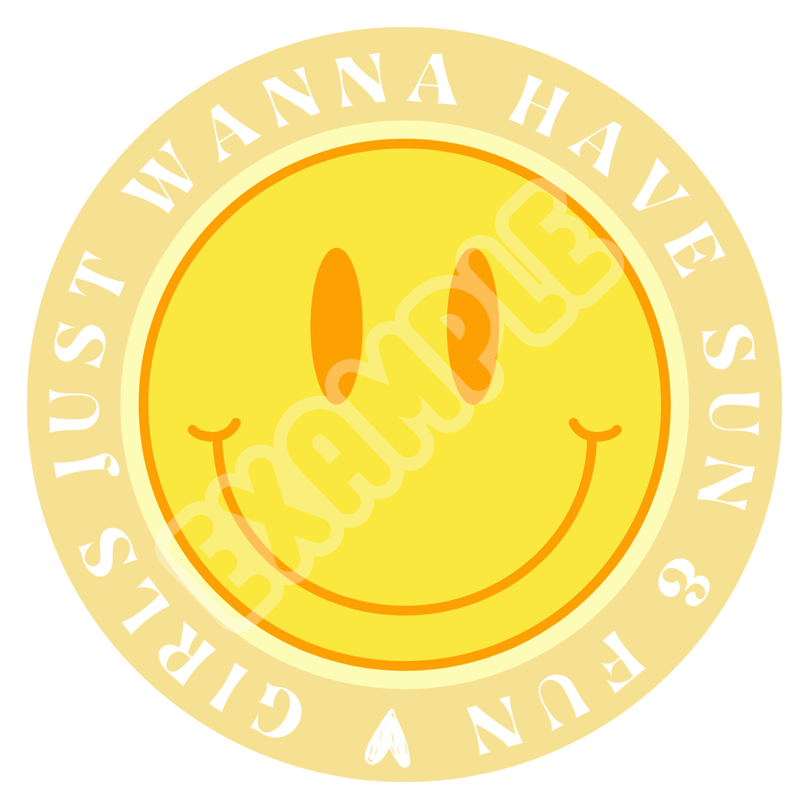 LIMITED Yellow - Gilrs just wanna have sun & fun