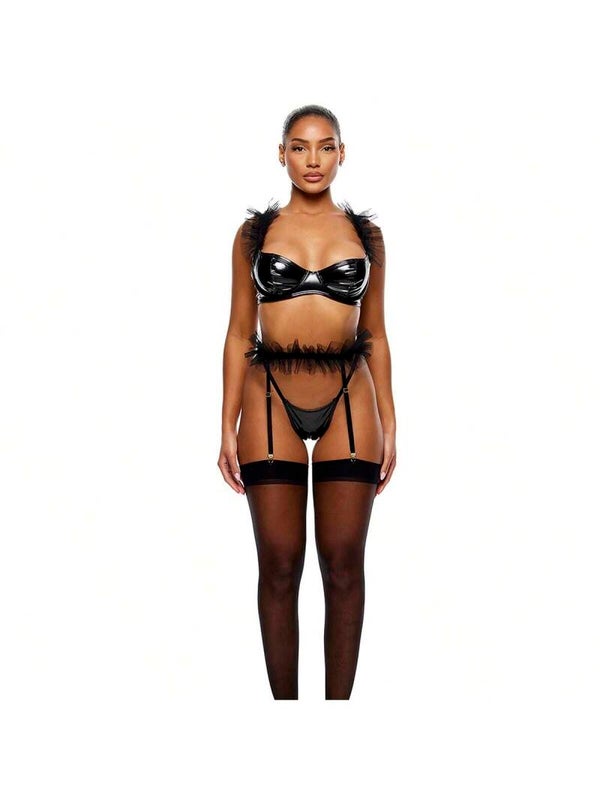 Fluffy Lingerie Set