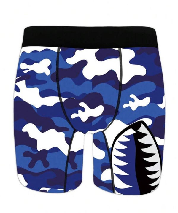 Blue Camouflage Boxers