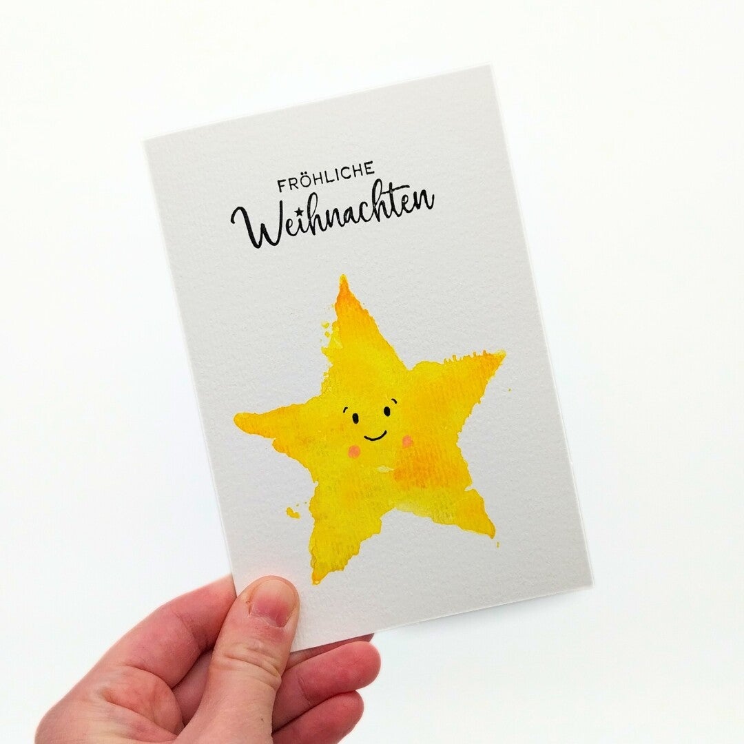 Weihnachtskarte Stern