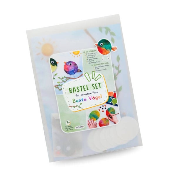 Bastelset: Bunte Vögel