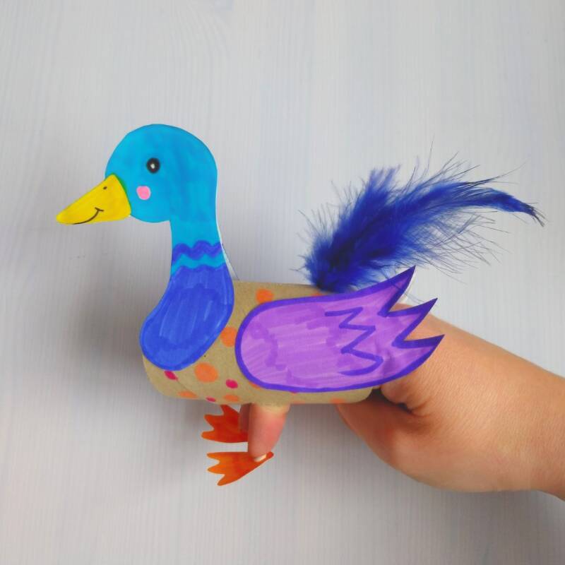 Ente basteln mit Klopapierrolle Klorolle einer Erpel kreativ kind kinder schule grundschule volksschule kindergarten christlko vorlage download naturmaterial tier natur kindern kostenlos PDF Christlko basteln mit Klorollen Klopapierrollen Upcyclingidee