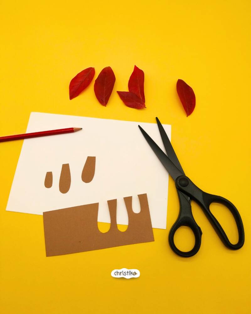 Blätterpilze basteln im Herbst aus roten Blättern, Pilz, Pilze basteln mit Kindern, basteln mit Naturmaterialien Natur Naturmaterial Christlko DIY Herbistidee Grundschule Herbstbild Fliegenpilz 