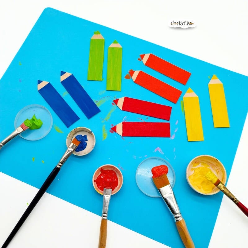 windlicht basteln für den Schulanfang, schulstart, schulbeginn, einschulung, erster Schultag, feier, tischdeko, schule, stift, stifte, christlko, DIY, Deko, basteln mit Kindern, Upcyclingidee, schnelle und einfache Bastelidee