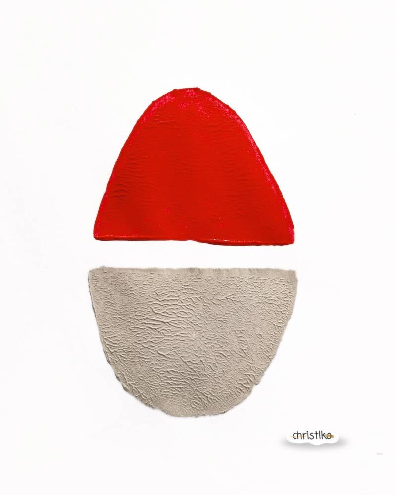 Weihachtsmann drucken mit Kartoffel, Bastelidee für Kindern zur Weihnachtszeit, Weihnachten, basteln mit Kindern, DIY, Kartoffeldruck, Geschenkanhänger, Weihnachtszauber, christlko, kindergarten, basteln für Kinder, Unterrichtsideen