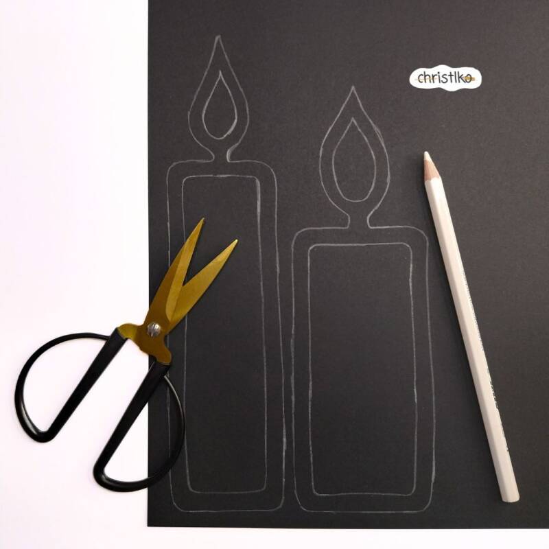 Kerze Kerzen Fensterbild Fensterkerzen Weihnachtsdekoration Basteln mit Kindern Vorlage kostenlos Download leuchtende Fenster Kindergarten Kita Hort Schule Erzieherin Lehrerin Pädagogin christlko strahlende Fenster Weihnachten Winter kreativ sein Beschäft