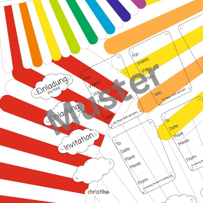 Kinoeinladung Kino Einladung popcorn popkorn popcornbecher geburtstag kindergeburtstag kinoabend fernsehabend kinder geburtstagseinladung kindergeburtstag kindergeburtstagseinladung vorlage download druckdatei pdf christlko bunt freunde cinema birthday