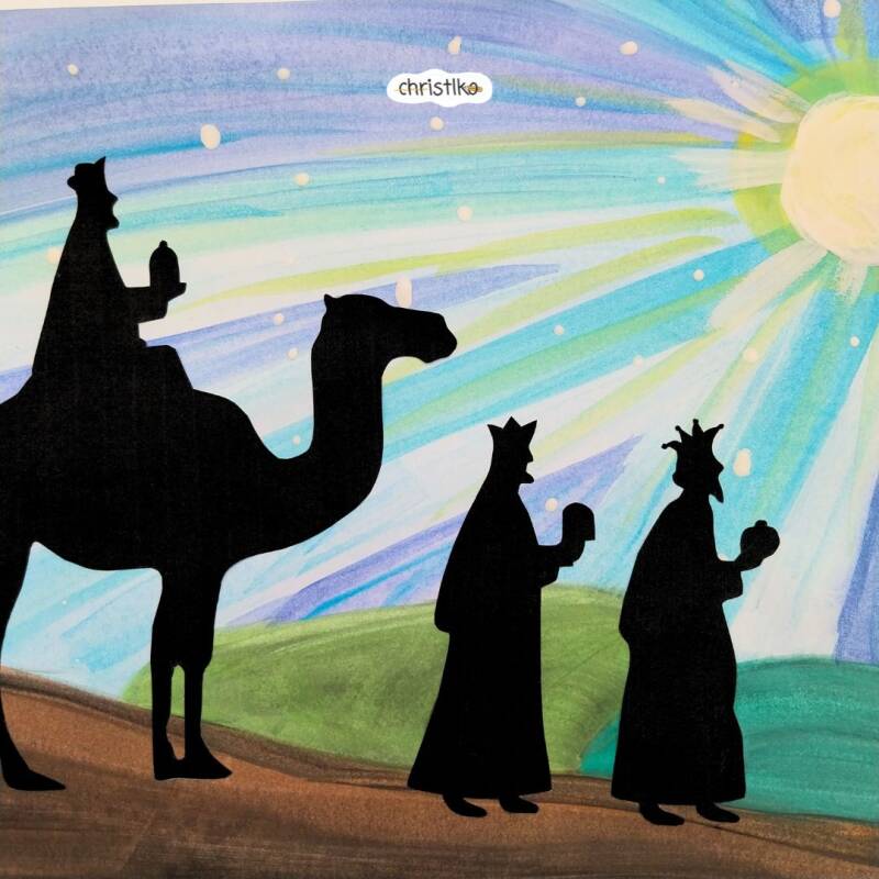 Hl Drei Könige Weisen aus dem Morgenland Dreikönigstag Christlko Kamel König Weihnachten Fensterbild Basteln mit Kindern Bastlidee für Kinder Kreativ Vorlage Download Kostenlos Zeichenunterricht Lehrer Erzieher Schule Grundschule Volksschule Bild 