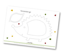 Igel basteln im Herbst, Fensterbild, Herbstblätter, gepresste Blätter, christlko, sun catcher, kostenlose Vorlage, Pdf download, Sonnenfänger, Basteln mit Kindern und Naturmaterial, DIY, Bunte Blätter, schnelle und einfache Bastelidee, Herbstbastelei