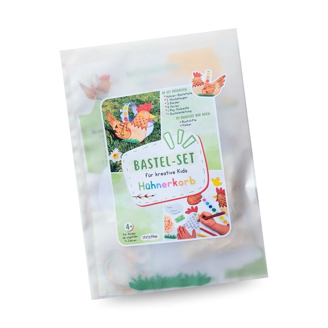 Bastelset: Hühnerkorb