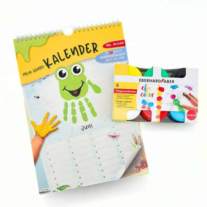 Mein Hände-Kalender Set (mit Fingerfarben)