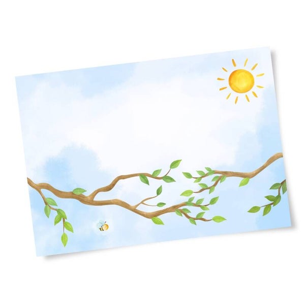 Hintergrund für bunte Vögel - zum Ausdrucken