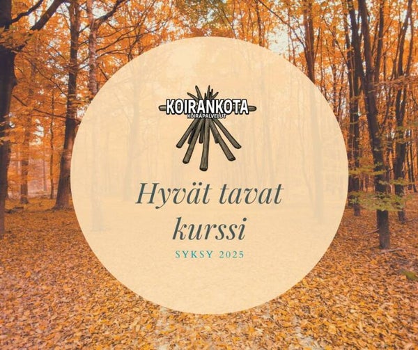 Hyvät tavat - kurssi (5krt) Su 30.9.2025