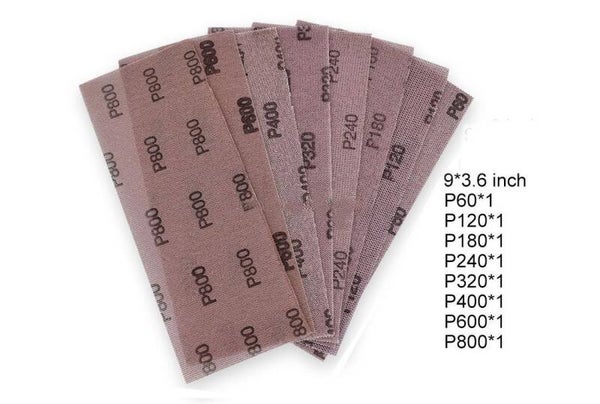 Mixed Mesh Abrasive Sanding Sheet met 8 verschillende korrel