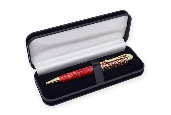 Pen doos zwart met ronde hoeken 1 pen