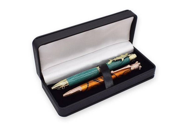 Leather pen box 165x65x35mm